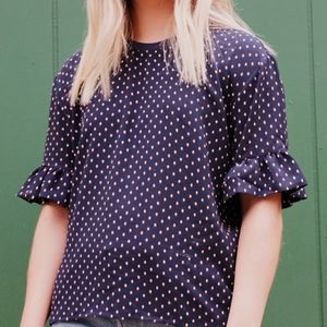 Womans printed retro blouse
